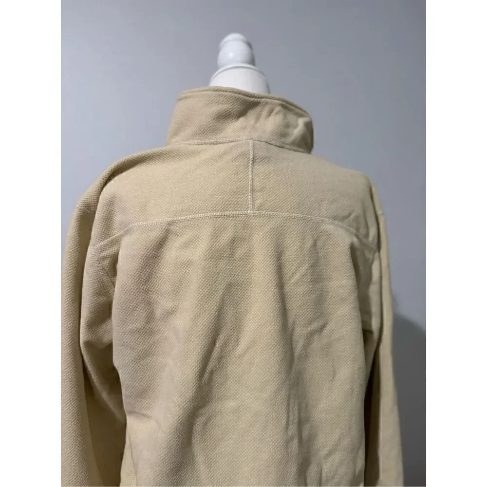The North Face Glacier 100 beige hiking fleece 1/4 zip pullover sweater